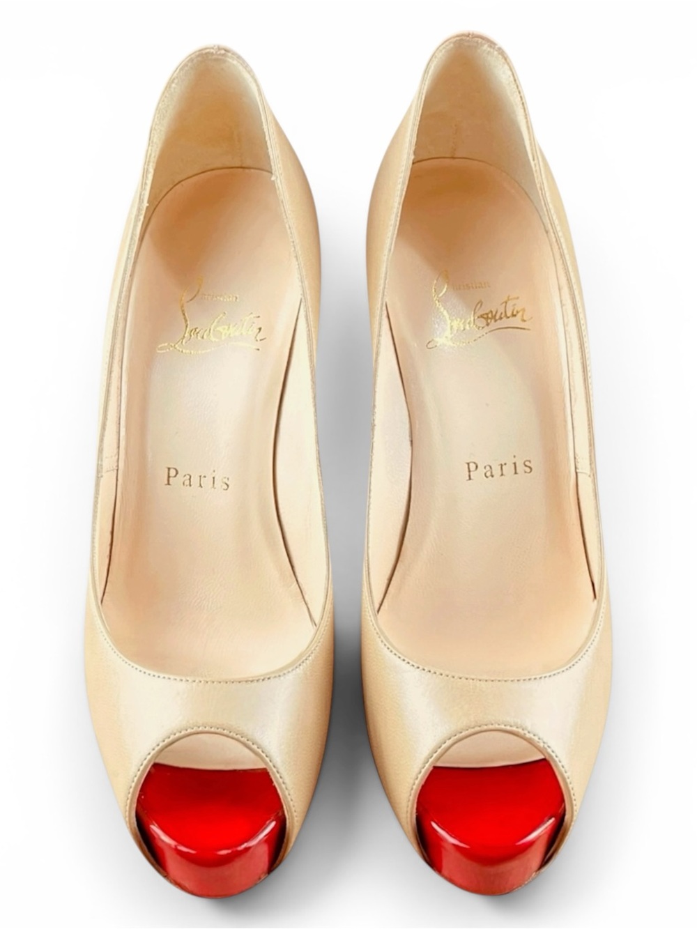 Christian Louboutin Vendome 120 peep toe pumps Size 36.5